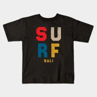 Bali Beach Surfing Indonesia Island Kuta Ubud Gift Kids T-Shirt